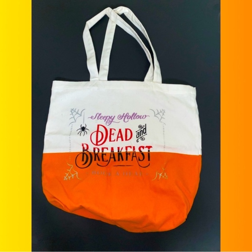 DEAD AND BREAKFAST | 15 inch Open Halloween Tote